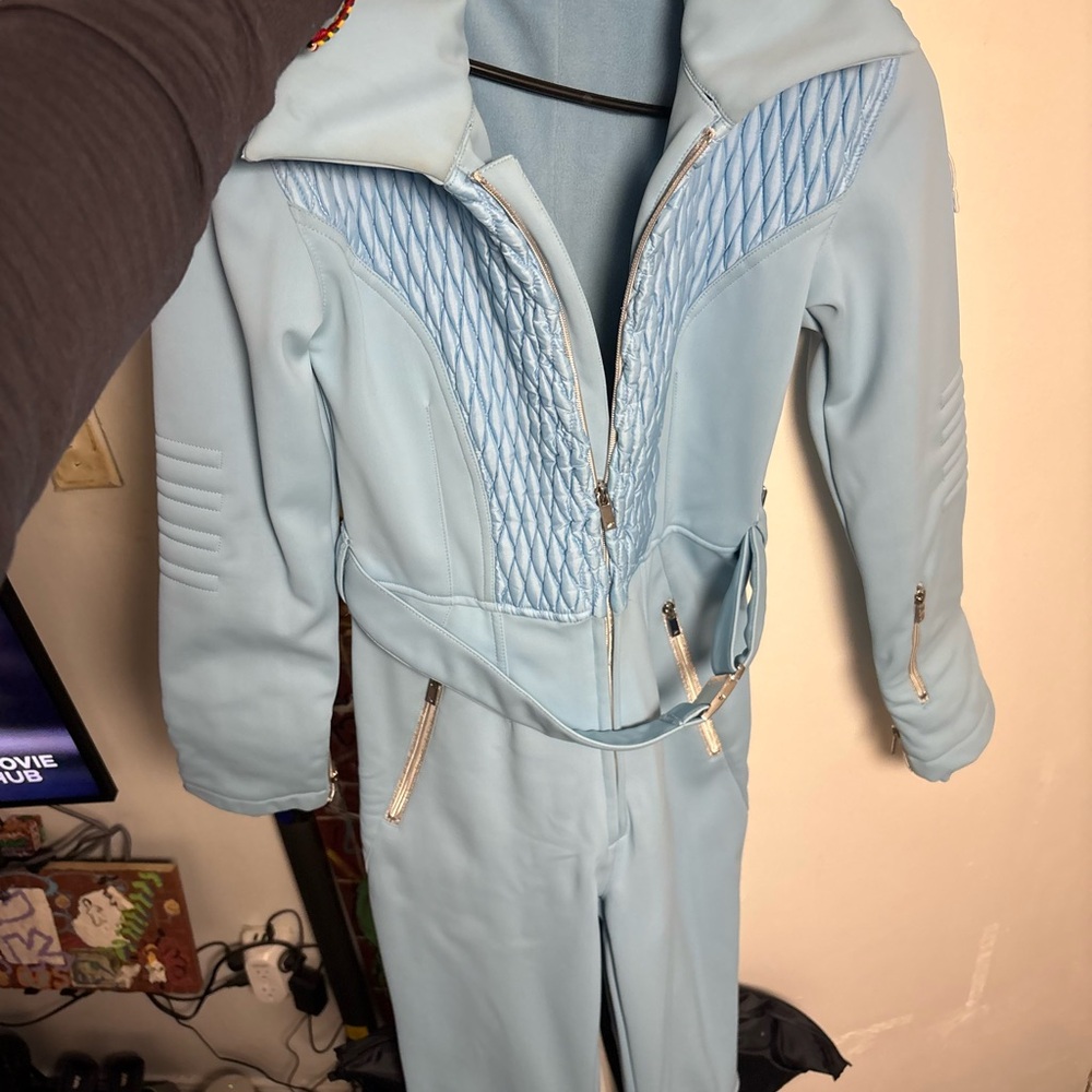 Stylish Blue Women's Pantsuit